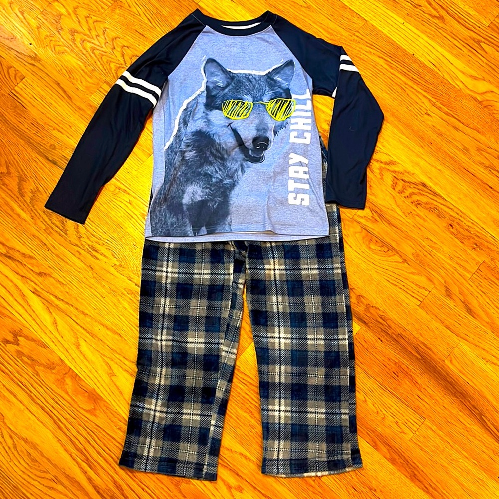 Boys Fleece Pants PJ Set